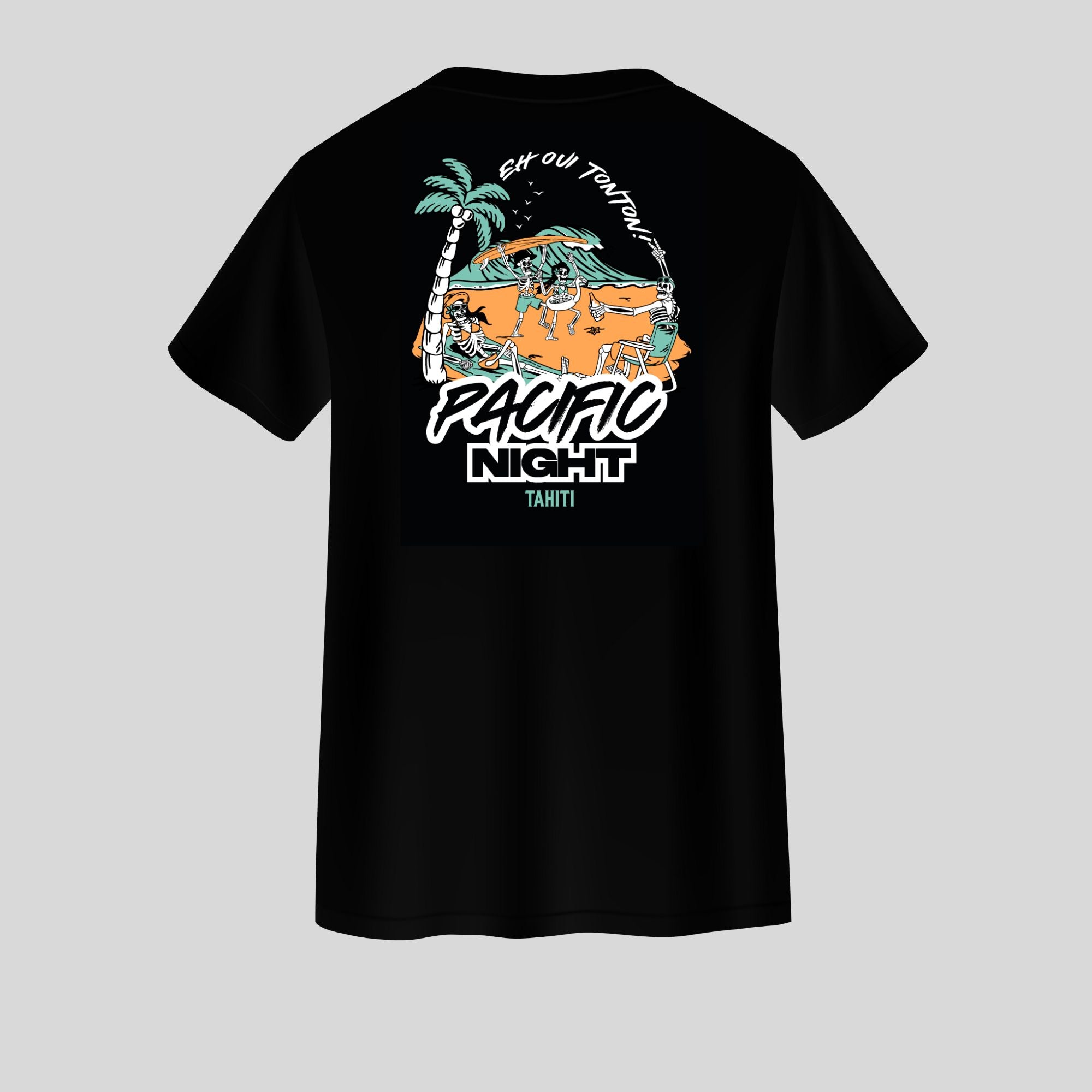 T-shirt Pacific Night (Blanc/Noir)